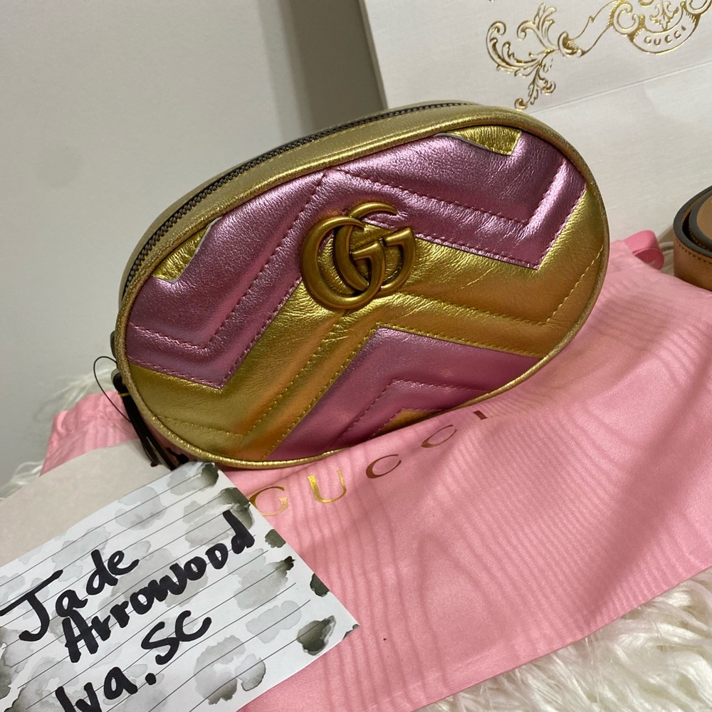 Authentic Gucci Marmont Belt Bag 🦄